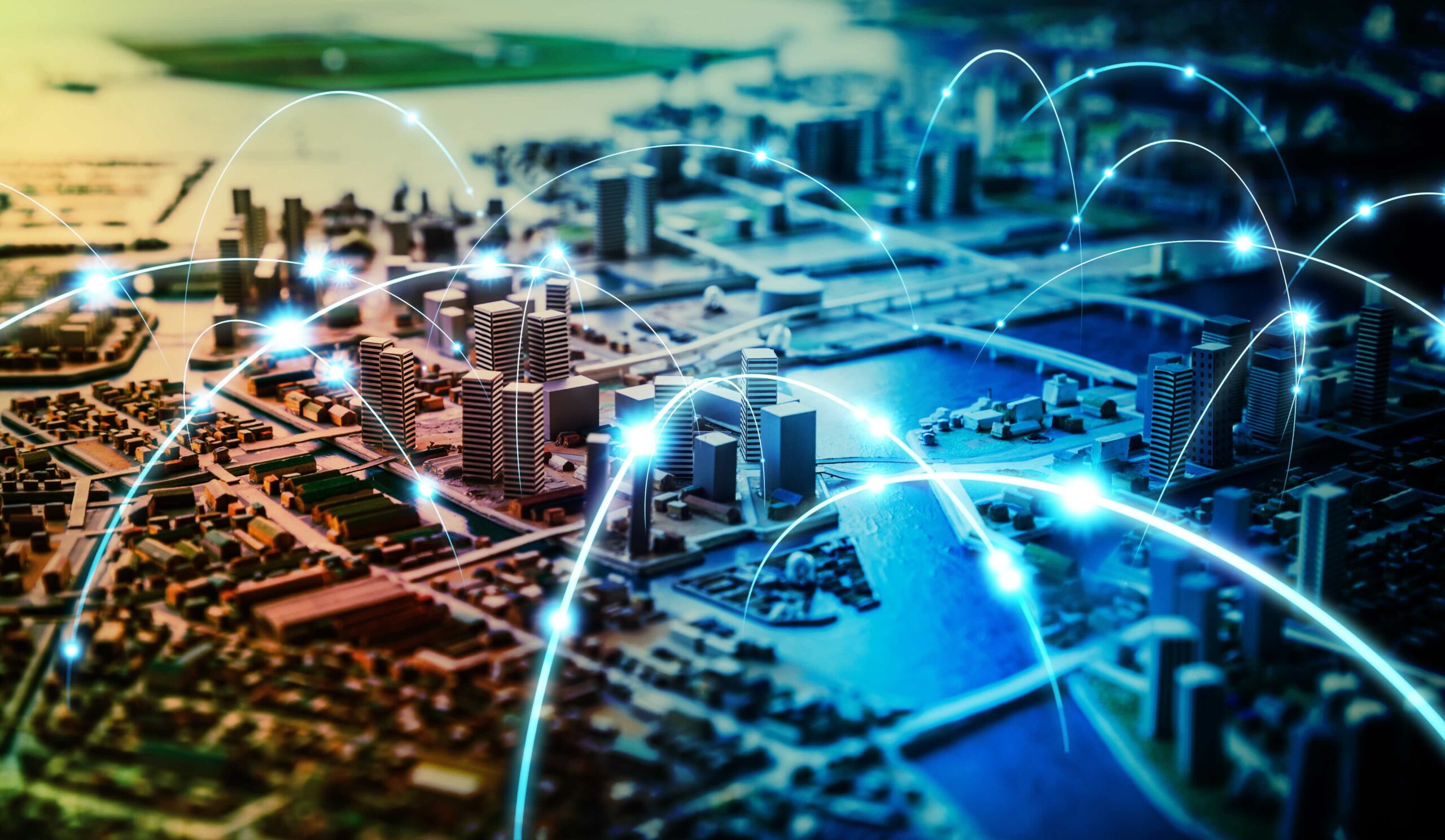 abstract rendering of a city